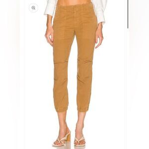 Nili Lotan Cropped French Military Pant Caramel Jogger Size 6
